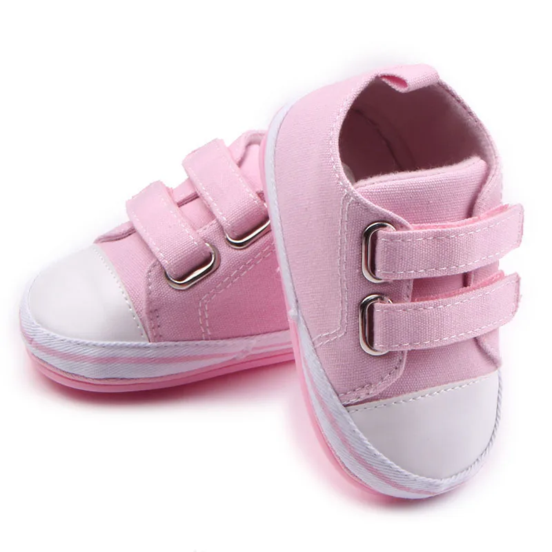 Hot! Baby Canvas Shoes Hard Sole Infants Boys Girls Sport Shoes