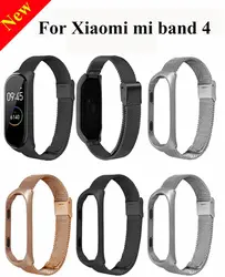 Новинка! Для Xiaomi mi Band 4 из нержавеющей стали mi lanese роскошный Ультратонкий ремешок для браслета умные аксессуары mi 4 Band наручный ремешок 4