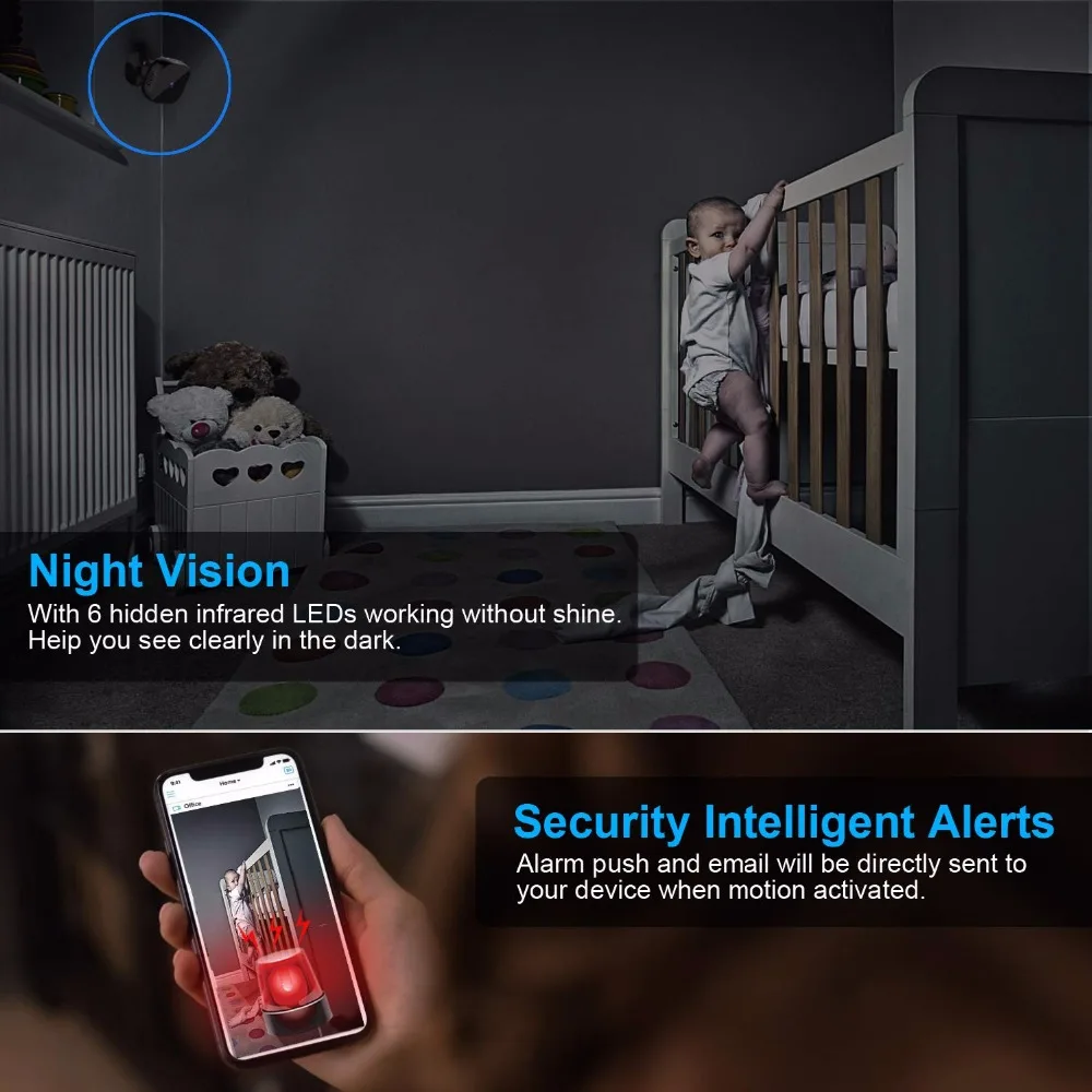 Спортивная мини камера HD Wi Fi 1080p 720P с ночным видением микро DVR дистанционным