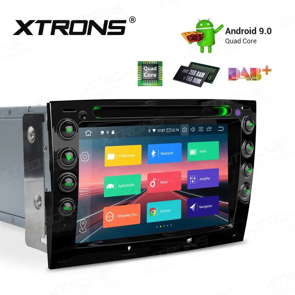 Cheap 7" Android 9.0 OS Car DVD Multimedia Navigation GPS Radio for Renault Megane 2002-2009 with External DAB+ Receiver Box Support 4