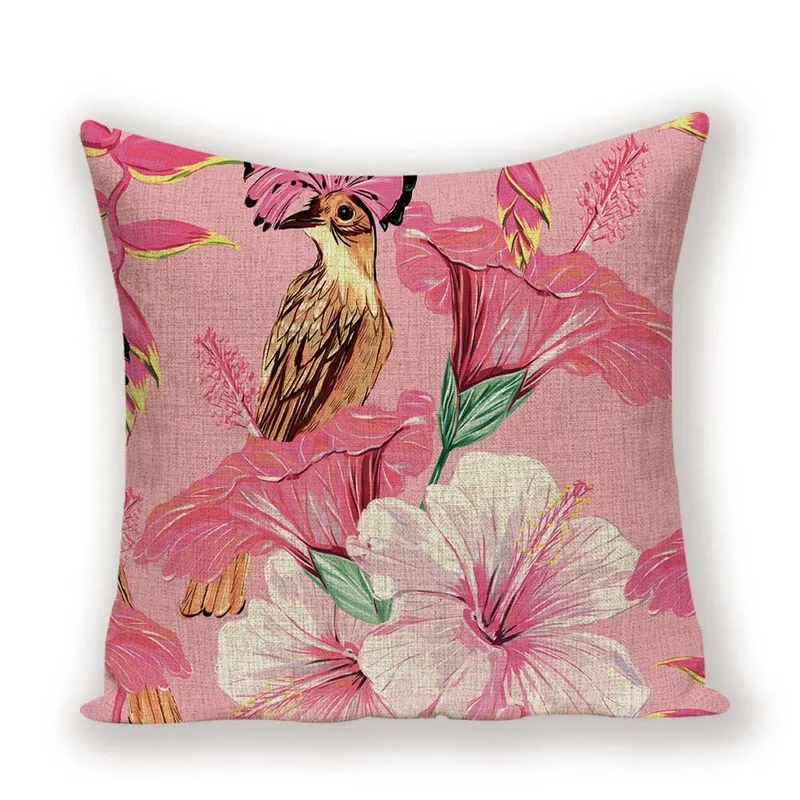 Vintage Decorative Cushion Cover Flower Throw Pillow Covers High Quality Custom Luxury Living Room Linen Pillows Case | Дом и сад