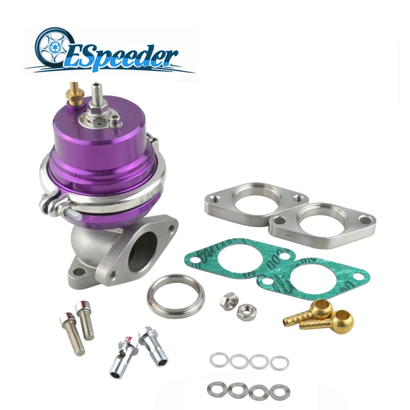 

ESPEEDER 38mm Purple Wastegate Turbo External Kit Adjustable Pressure Waste Gate With Flange For Supercharge Turbo Manifold