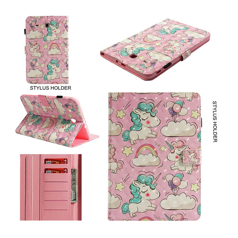 For samsung galaxy tab e 9.6 sm-t560 PU leather Stand Case For Samsung Galaxy Tab E 9.6 inch Cover T560 T561 SM-T561 Funda Tablet Flip Cases (4)
