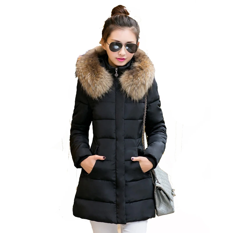

winter jacket women down coat parka jackets coats manteau femme abrigos y chaquetas mujer invierno fur collar covery you young