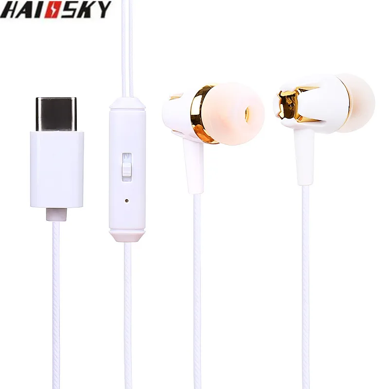 

Haissky Universal Type C Earphone Perfume Line Wired Control Earphones For LeEco Le 2 Pro / Le 2 Max Xiaomi Mi5 Hauwei P10 Phone