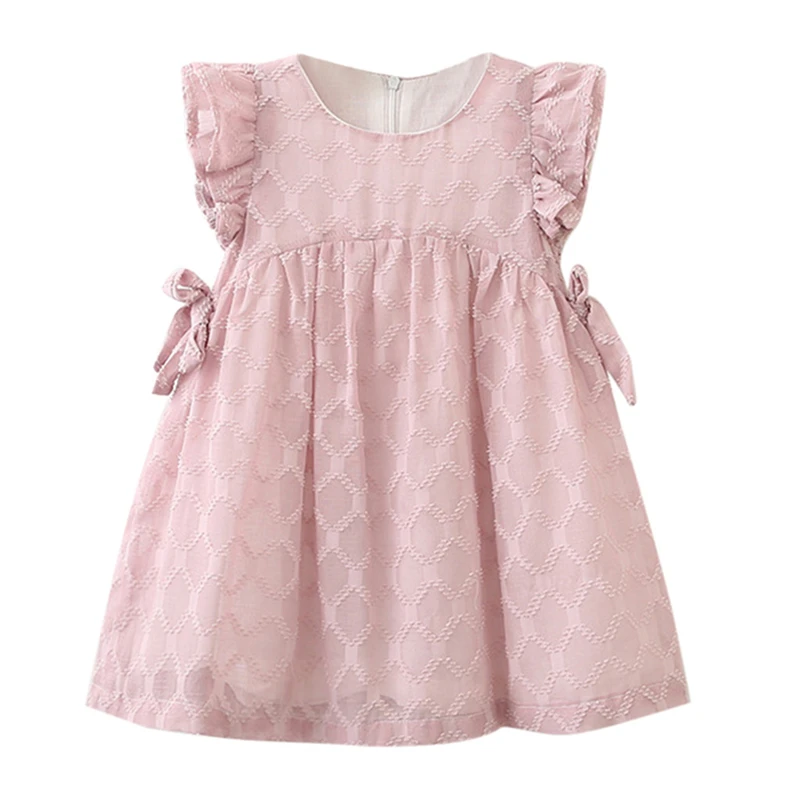 New Arrival Toddler Girls Summer Dress 2019 Toddler Kids Baby Girls Clothes Chiffon Bowknot Party Pageant Princess Dress V6@ (26)