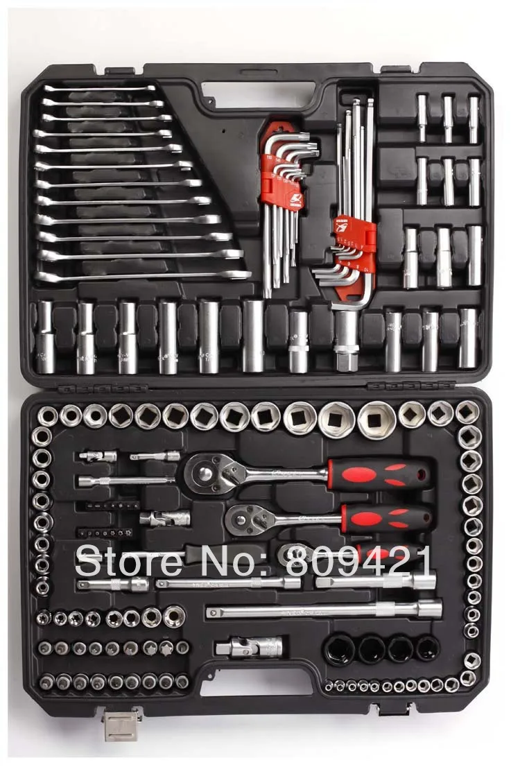 Hot 2014 155pcs Industrial Comprehensive Auto Repair Tools Kit 6.3mm x