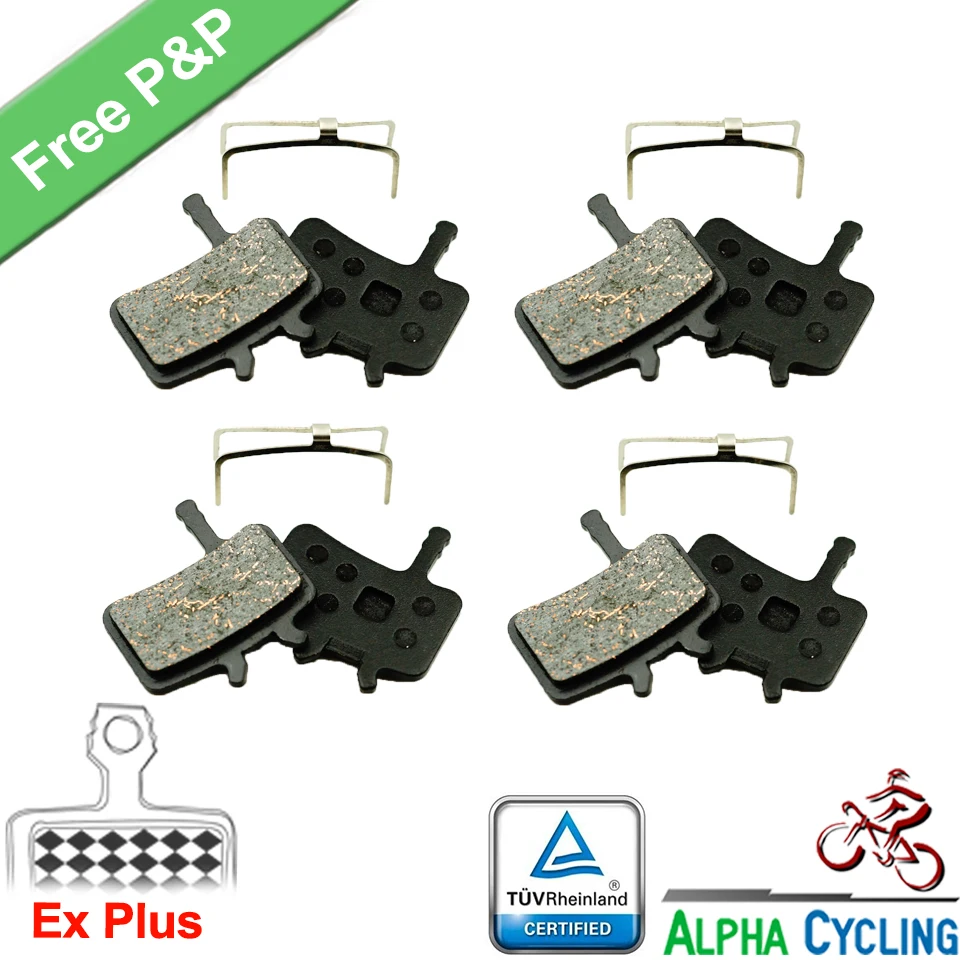 Bicycle Disc Brake Pads for AVID BB7 Juicy 3 5 7 Ultimate 4 Pairs Ex Plus | Спорт и развлечения