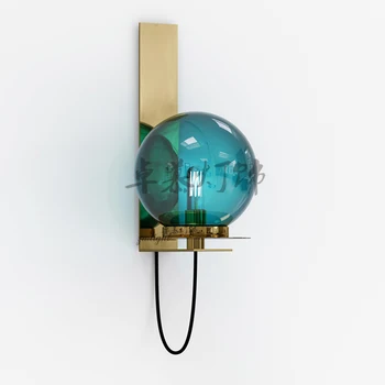 

Nordic glass Gold Metal Wall Lamps Sconce Living Room Bedside Bedroom Wall Lights