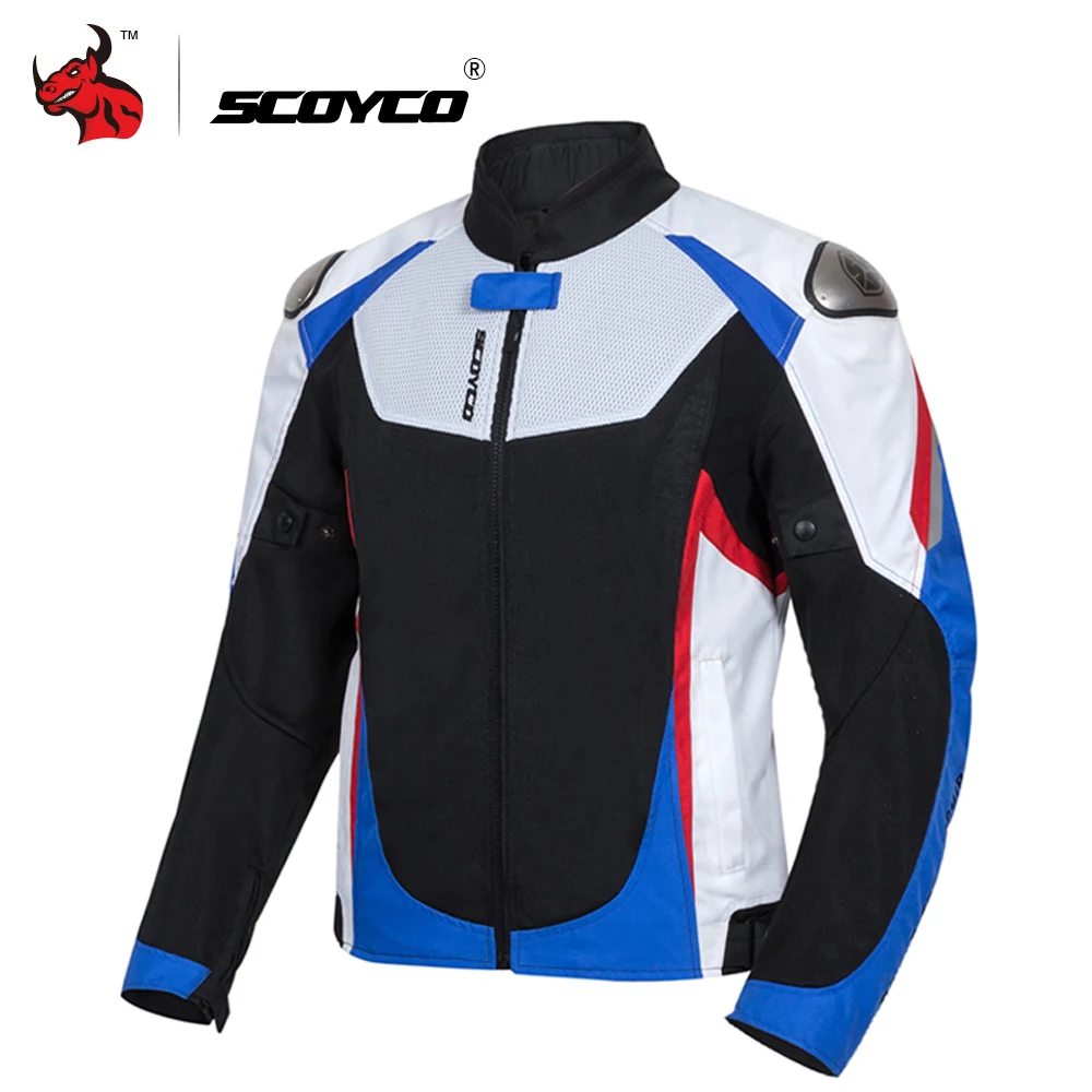 

SCOYCO Motorcycle Jacket Summer Men Moto Jacket Protective Gear Reflective Motocross Jacket Motorcycle Protection Armor