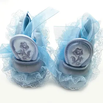 

Newest Newborn Soft SoleCrib Shoes Party Princess Baby Girl Lace Ruffle Shoes 0-18 M Infants