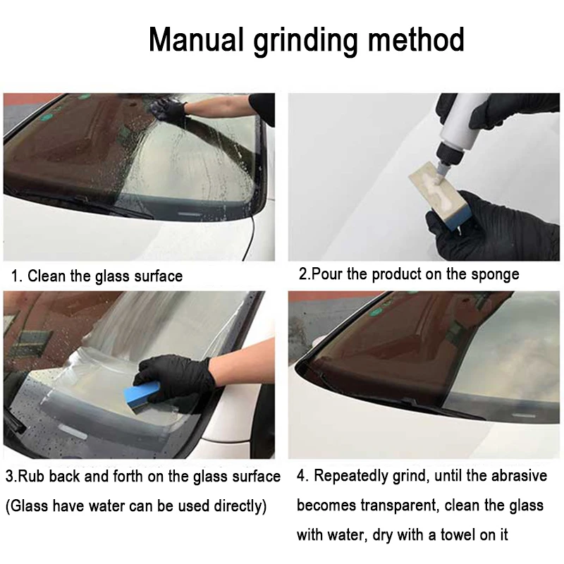 paint cleaner for car Glass Abrasive Windshields Glass Compound Car Window Cleaner Auto Car Detailing 500ml Can Use On 20 cars best car wax