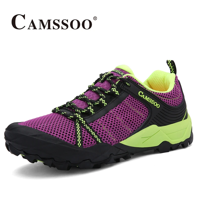 2018 camssoo Для женщин S Открытый Trail Кроссовки дышащие спортивные Обувь Нескользящая путешествия Обувь для Для женщин Бесплатная доставка 6069
