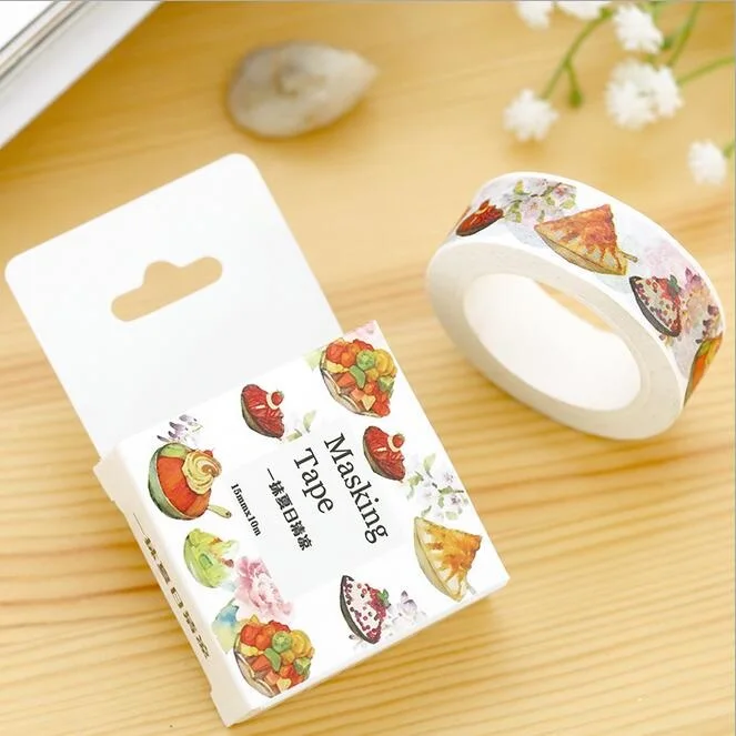

1pcs/lot 10M/ Summer cool and refreshing series paper Masking Tape set/zakka Students' DIY adhesive tape tools/Stationery