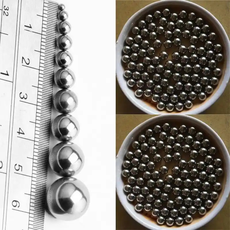 50pcs Bolas de rodamiento de Acero Inoxidable para Airsoft o rodamientos de Bolas Plateado 2 mm, 3 mm, 4 mm, 5 mm, 6 mm NANAD 2mm