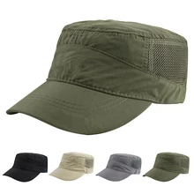 Рыбалка Туризм регулируемые военные шляпа Мода быстросохнущая гольф Лето взрослый открытый солнцезащитный козырек Спорт Бейсбол Повседневная плоская кепка#137