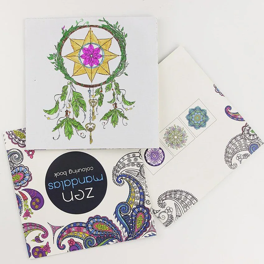 24 páginas nuevo Mandala flor blanco y negro DIY libro de colorear pintura libro de grafitis aliviar el estrés ocio libro de arte 24 páginas nuevo Mandala flor blanco y negro DIY libro de colorear pintura libro de grafitis aliviar el estrés ocio libro de arte