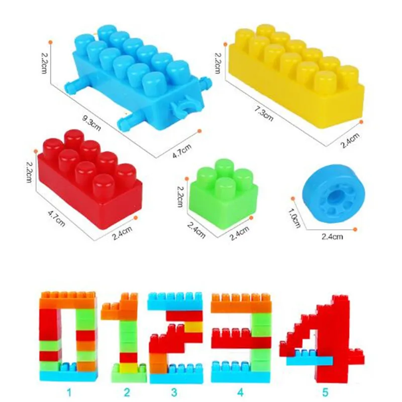 DIY Plastic Foundation Bricks Large Particle Building Blocks Accessories Compatible With Legoing Duploe Toys For Children Gifts