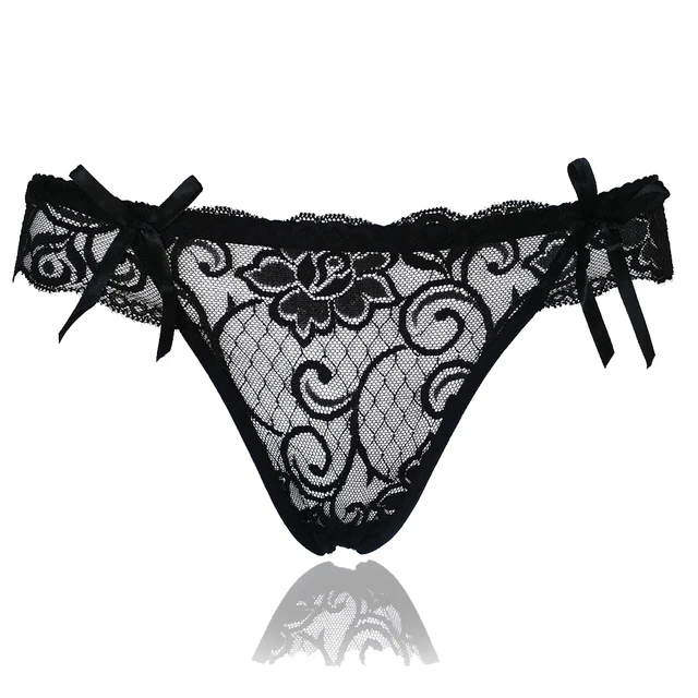 Women Sexy Lace G String Panties Transparent Thong Underwear Women ...