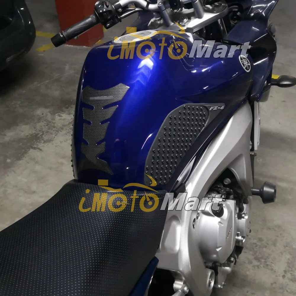 Для Yamaha FZ-6N FZ-6S 2006 2007 2008 2009 2010 мотоциклетные противоскользящие боковые газовые наколенники наклейки на бак колодки+ рыбья кость наклейка