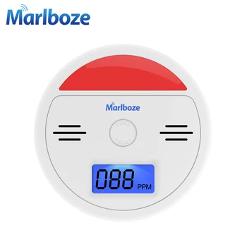 

Marlboze Sound and light CO Sensor LCD Photoelectric Home Security Independent Carbon Monoxide Poisoning Alarm Detector 85dB