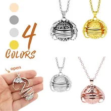Special Offers  Magic 4 Photos Pendant Memory Floating Locket Necklace Lucky Angel Wings Album Box Necklaces for Long Chain Necklace Lover Gifts  Low Price 