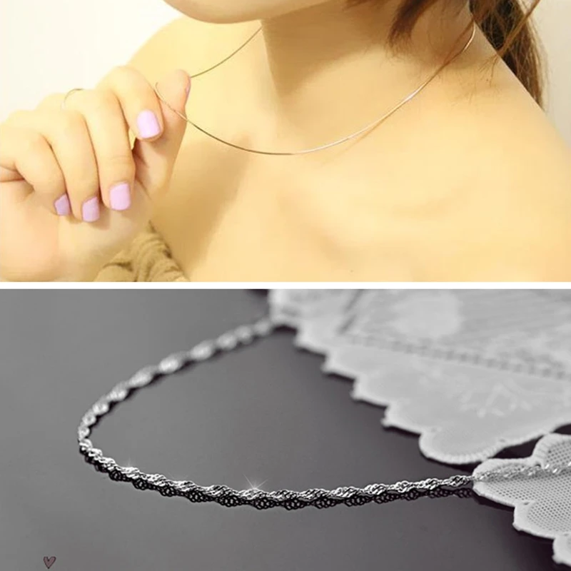 

New Arrival Snake Chain Minimalism Stainless Steel Neck Accessories Jewelry Copper Chokers Bijoux Drop Shipping Neck Chain