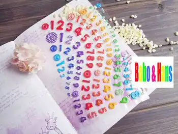 

New 1 pcs/set cute number style 3D sticker Scrapbooking Decoration label Wholesale
