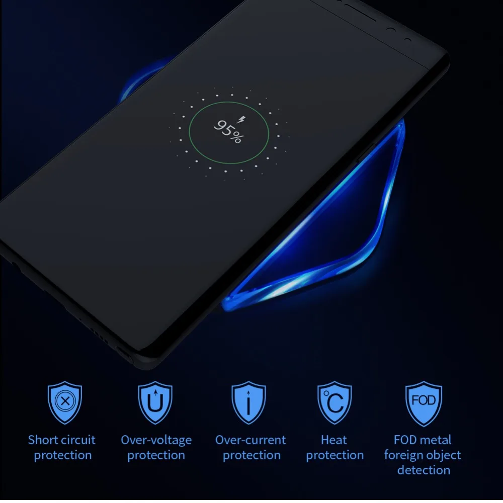 Nillkin Qi Беспроводная зарядка для Xiaomi Mi Oneplus 6 Быстрое беспроводное зарядное