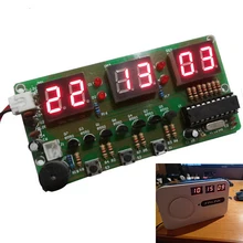 C51 цифровой электронные часы Люкс DIY Kit шесть 6 бит электронный Запчасти и Компоненты eletronicos электронные DIY Kit