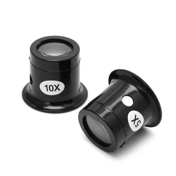 

Hot 5X 10X Monocular Magnifying Glass Loupe Lens Jeweler Tool Eye Magnifier -W128