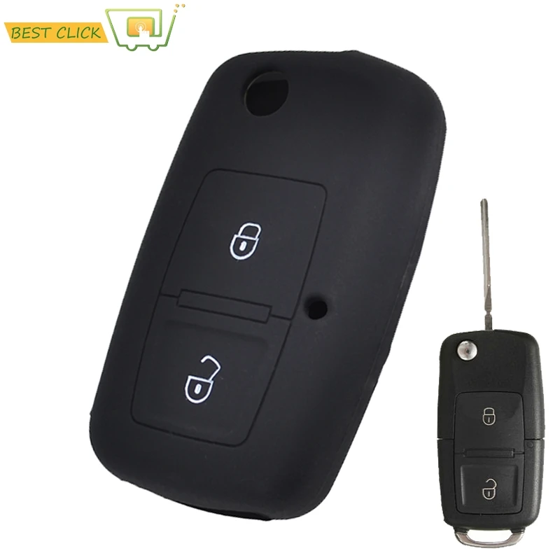 Силиконовый чехол для VW Skoda Octavia Fabia Superb 1998 2008 с двумя кнопками|Кольца ключей| |