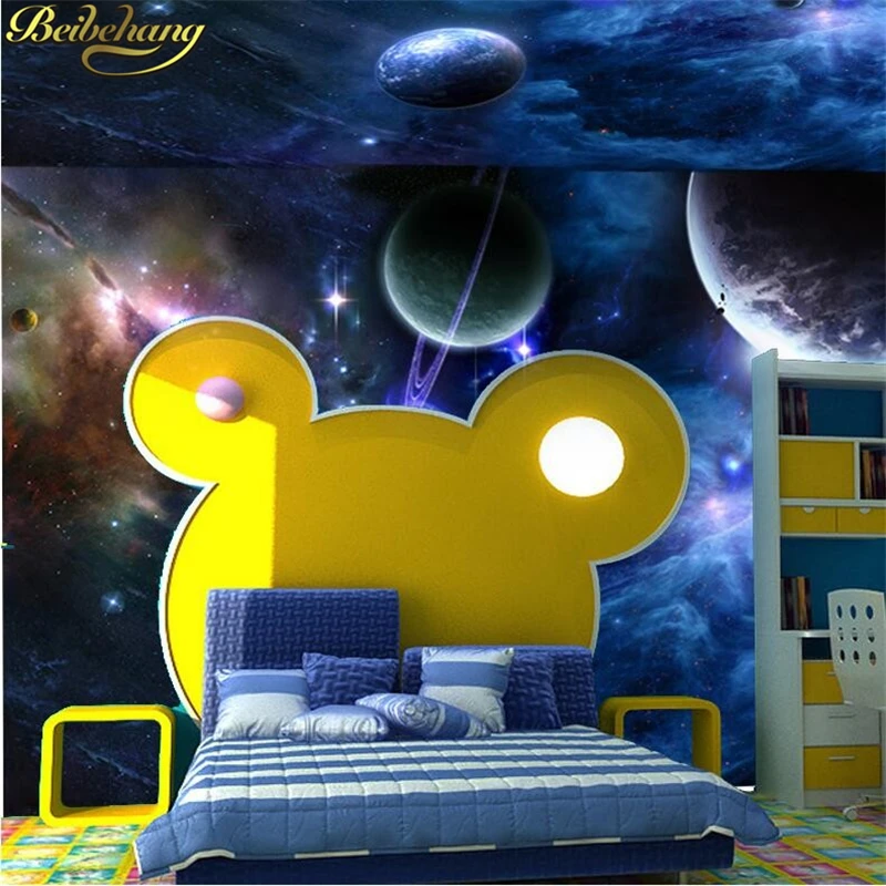 

beibehang paper papel de parede 3d murals Star Planet Universe Space planet wallpaper mural photo wallpaper for walls 3 d