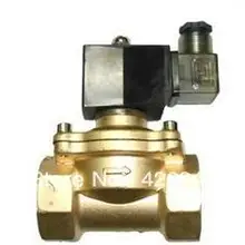 1," 11/2 1-1/2 Размер DN40 латунный Электрический соленоид нормально открытый клапан 2W400-40 без воды, воздуха, масла, дизельного топлива AC/DC 12 В 24 В 220 В 110 В