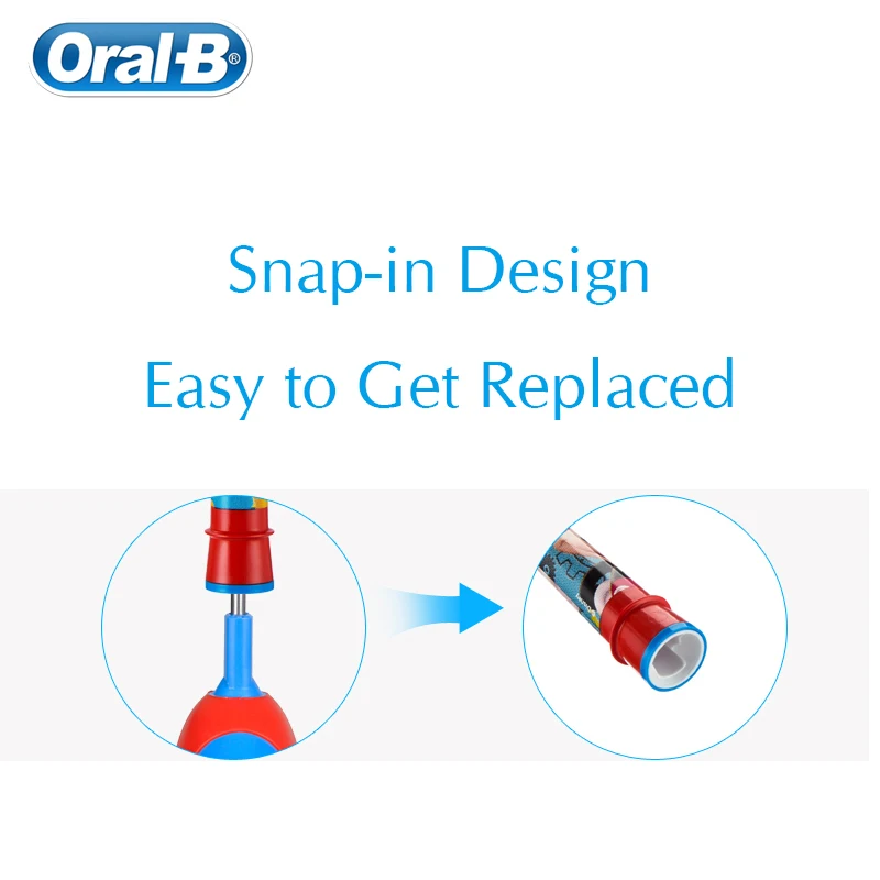 Электрическая зубная щетка Oral B EB10 с возможностью поворота|Насадки для зубных
