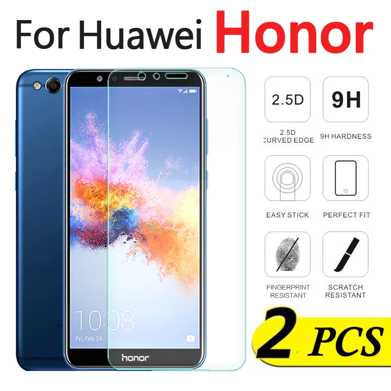 2 шт. Защитное стекло для Huawei honor 8 lite Защитная пленка экрана huavei honer 7 7x x 9 light tremp