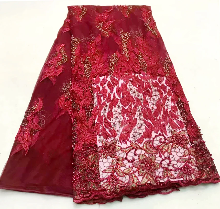 nigerian lace for sewing beaded fabric high quality french net lace