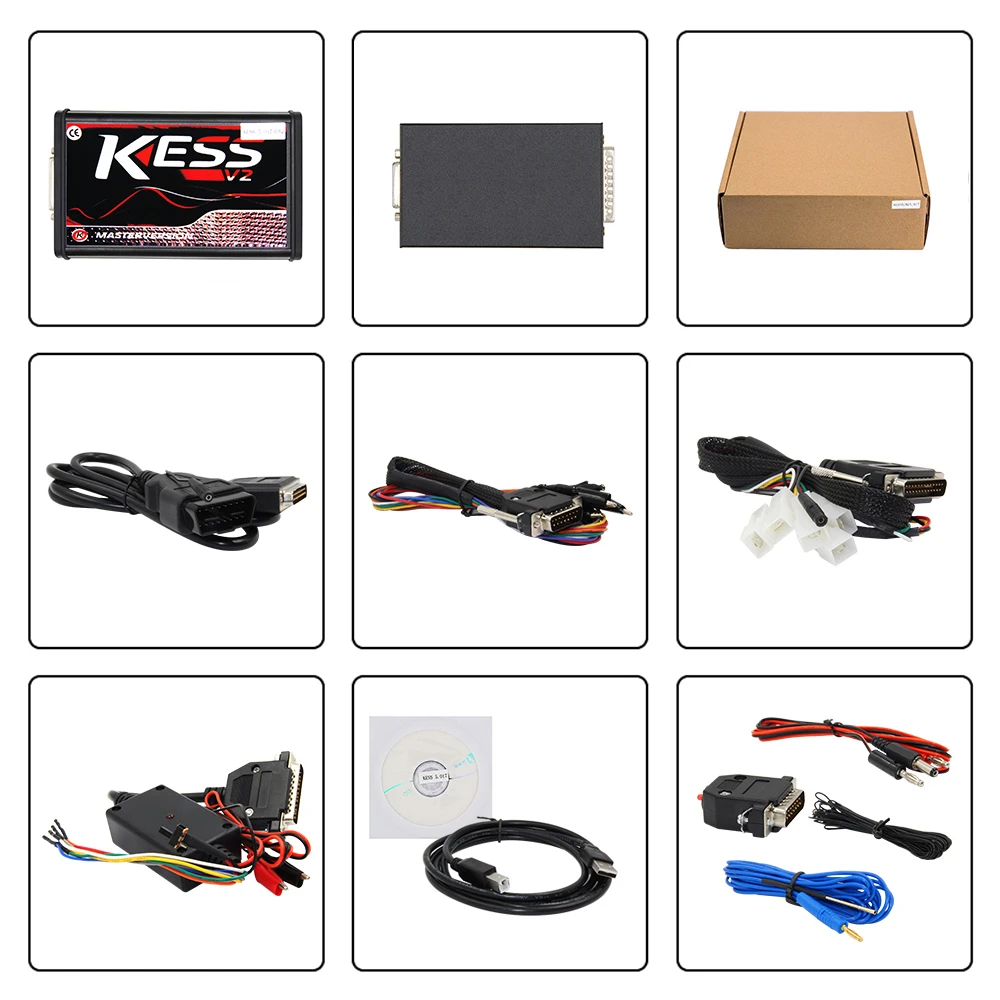 KESS V2 V2.47 V5.017 ECU чип тюнинг Ktag V2.23 V7.020 4LED Мастер онлайн версия автомобиля/грузовика программист инструмент без жетонов ограничения