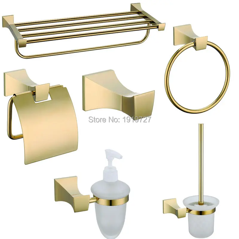 Online Get Cheap Gold Bath Accessories Aliexpress.com 