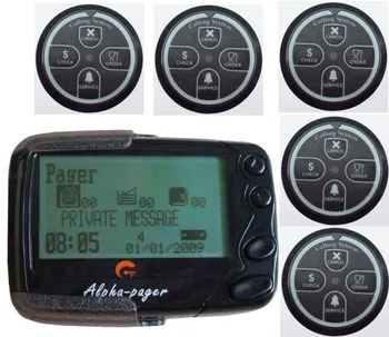 

Pocsag paging system,restaurant wireless ordering system,5pc wireless call button+1pc alpha pager,wireless waitress call system