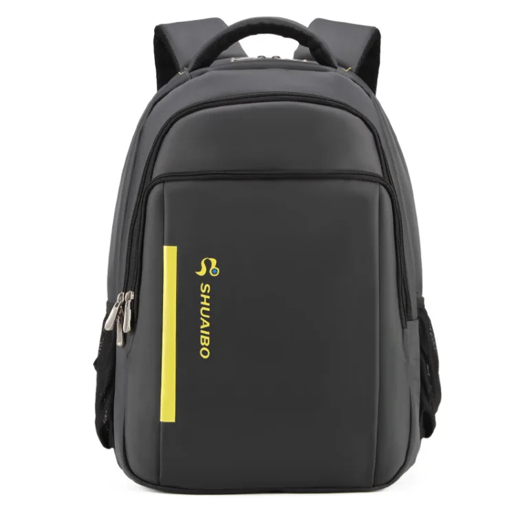 Новые водонепроницаемые многофункциональные школьные рюкзаки для ноутбука для подростков мальчиков средней школы, Студенческая школьная сумка большой емкости - Цвет: Серый
