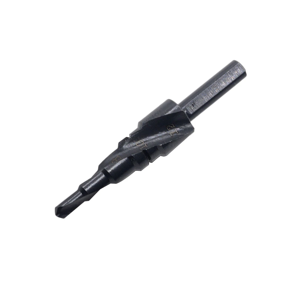 3pcs/lots HSS Titanium Coated Spiral Grooved Step Drill Bits Set Cone Drill Hole Cutter Bit Set Ste