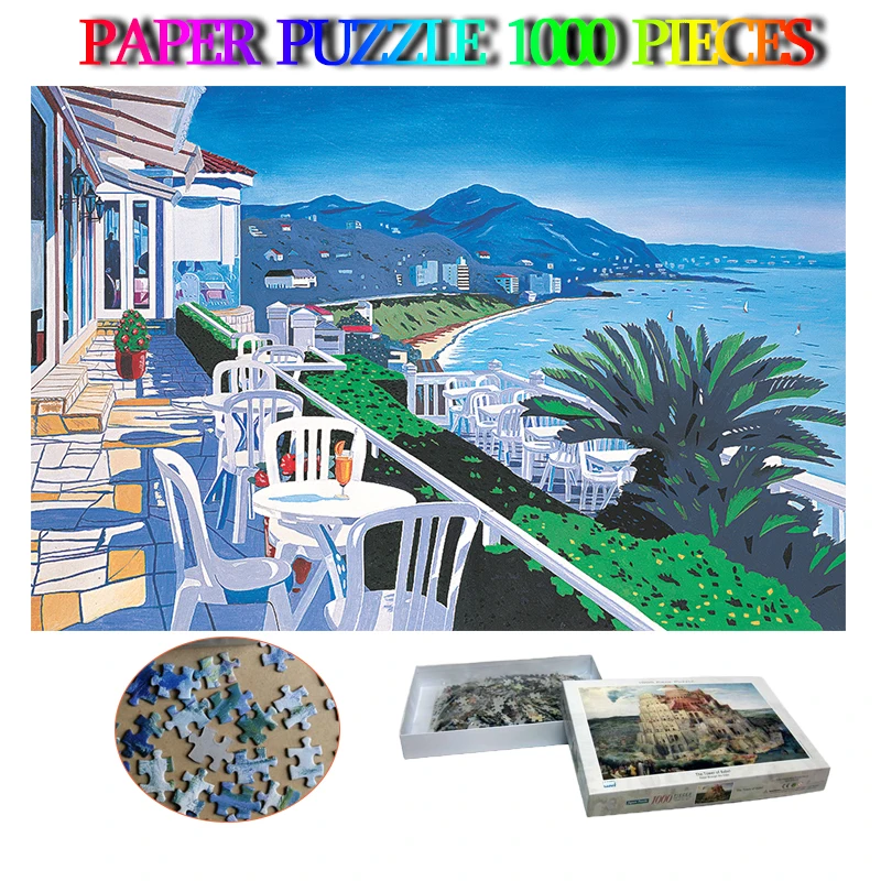 

Summer Holiday 1000 Pieces Paper Jigsaw Puzzles Adults Brain Trainer Puzzle Toys Paper 1000 Pieces Puzzle for Kids Home Decor