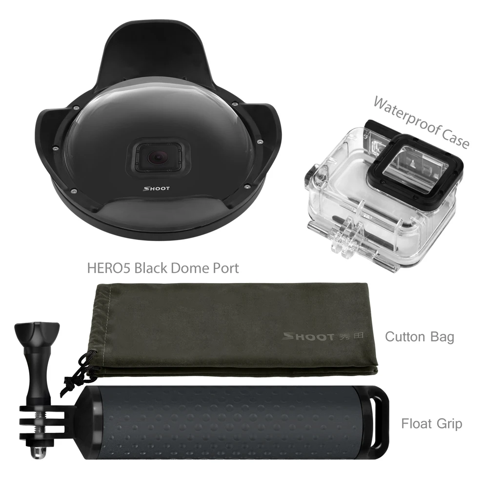 Купол для подводного дайвинга для камеры GoPro 7 6 5 Go Pro Black S port s камера 6 дюймов Водонепроницаемый чехол для дайвинга с капюшоном