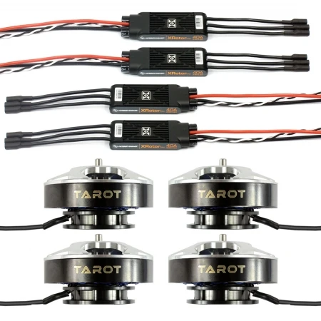 

4pcs TAROT 5008 340KV 4kg Efficiency Motor TL96020 with 4pcs Hobbywing XRotor Pro 40A ESC for DIY RC Drone Quadcopter