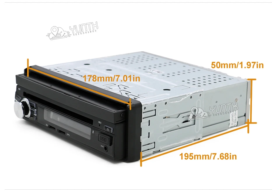 Discount 7inch Android 6.0 Quad Core Motorized Detachable Multi-touch Screen One Din Car DVD Player with OBD2 and DAB+support 2