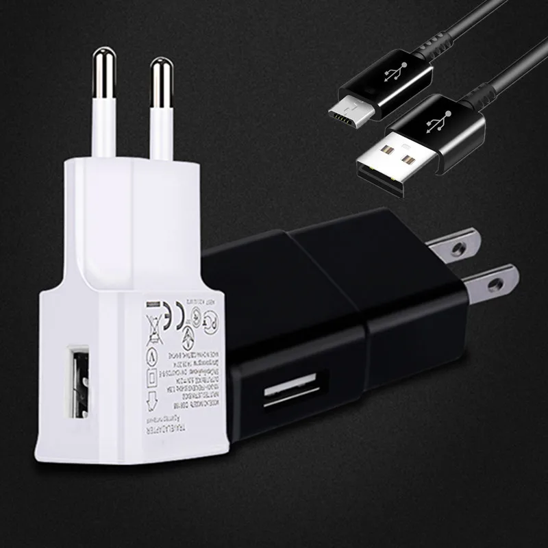 Для Samsung S3 S4 S6 S7 A6 дорожный настенный адаптер USB зарядное устройство Micro usb кабель