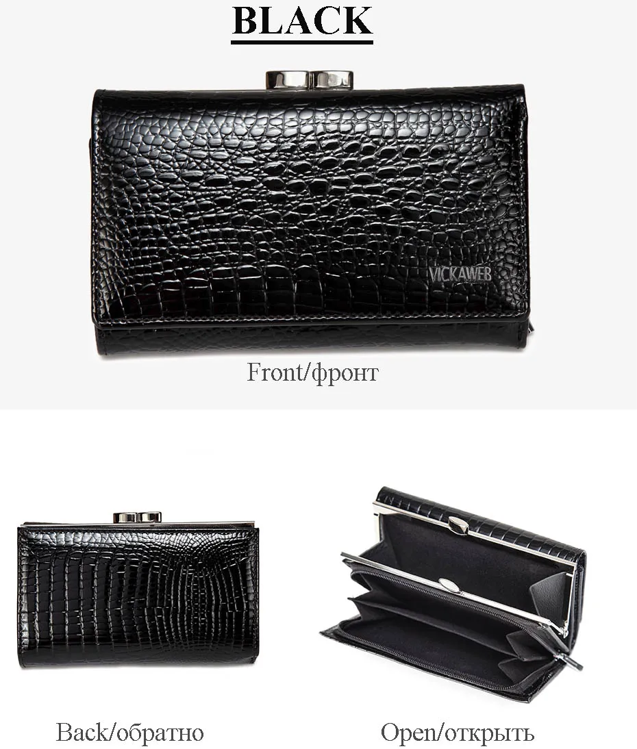 genuíno do sexo feminino jacaré ferrolho bolsa