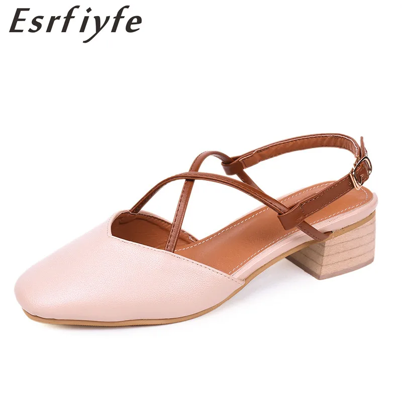 strap square heels