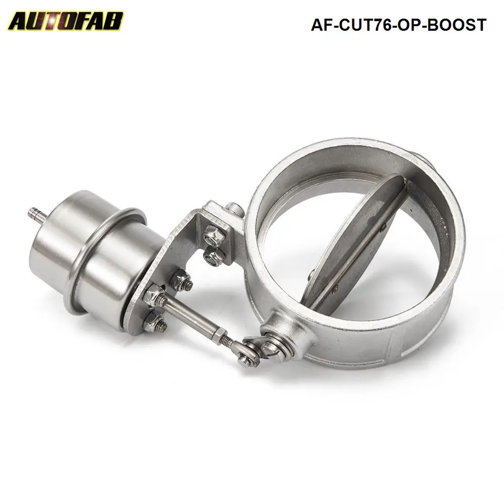 NEW Boost Activated Exhaust Cutout / Dump 76MM OPEN Style Pressure: about 1 BAR AF-CUT76-OP-BOOST